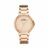 SteveMadden CLEAN LINE LINK WATCH ROSE GOLD All New
