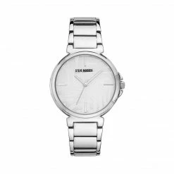 SteveMadden CLEAN LINE LINK WATCH SILVER All New