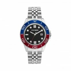 SteveMadden CLASSIC STATEMENT WATCH SILVER MULTI