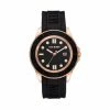 SteveMadden RUBBERIZED ENAMEL CASE WATCH ROSE GOLD MULTI All New