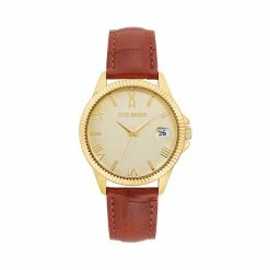 SteveMadden CLASSIC EMBOSSED WATCH GOLD MULTI