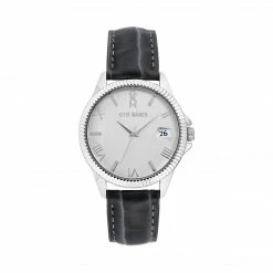 SteveMadden All New CLASSIC EMBOSSED WATCH SILVER MULTI
