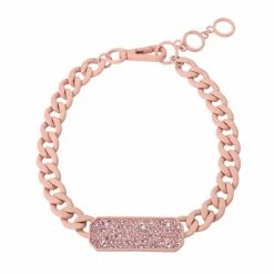 SteveMadden CHAIN LINK PENDANT NECKLACE BLUSH