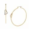 SteveMadden HOOP EARRINGS WITH HEART GOLD