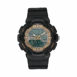 SteveMadden OVERSIZED SPORT WATCH BLACK MULTI