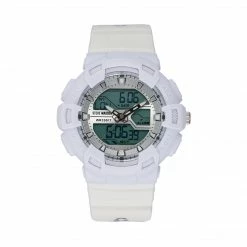 SteveMadden OVERSIZED SPORT WATCH WHITE MULTI All New