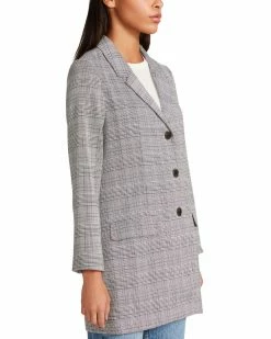 SteveMadden GET PLAID BLAZER BEIGE All New