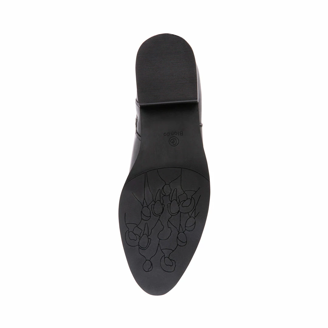 SteveMadden WOMEN'S SHOES CALLIE BLACK LEATHER