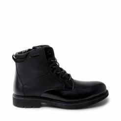 SteveMadden DAVID WATERPROOF BLACK LEATHER MEN'S SHOES
