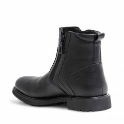 SteveMadden DAMIANO WATERPROOF BLACK LEATHER