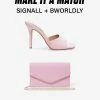 SteveMadden SHOP THE LOOK SIGNALL + BWORLDLY PINK PATENT
