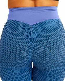 SteveMadden BODYCON SCRUNCHED LEGGING BLUE Lounge & Active