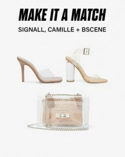 SteveMadden SHOP THE LOOK SIGNALL + CAMILLE + BSCENE CLEAR Pre-Order