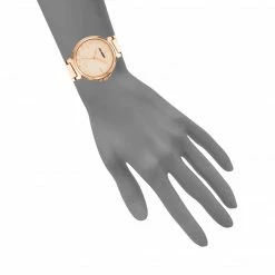 SteveMadden CLEAN LINE LINK WATCH ROSE GOLD All New