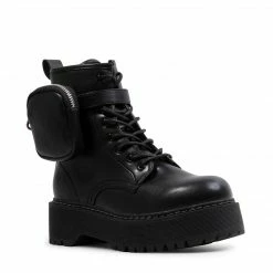 SteveMadden Booties POUCHT BLACK