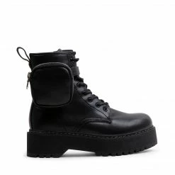 SteveMadden Booties POUCHT BLACK
