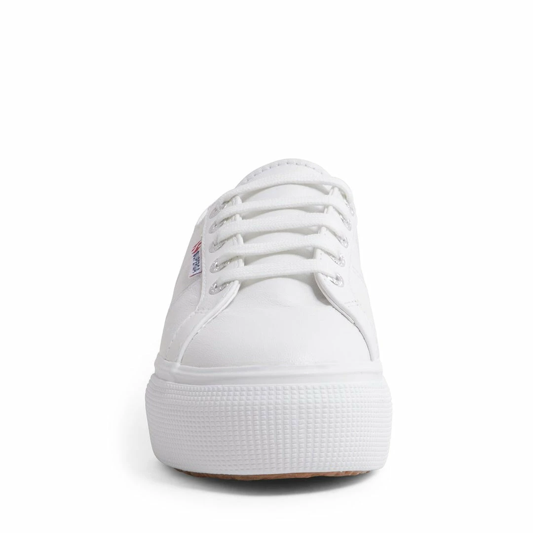 SteveMadden S00C790 WHITE LEATHER Super Platforms