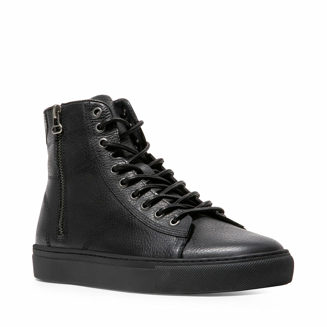 SteveMadden MEN'S SHOES SLASH BLACK LEATHER