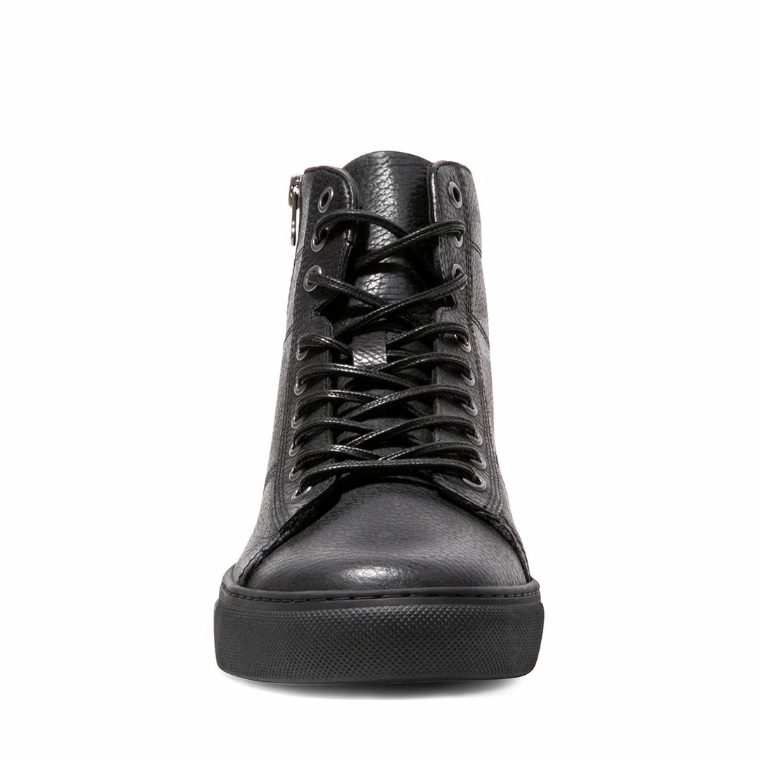 SteveMadden MEN'S SHOES SLASH BLACK LEATHER