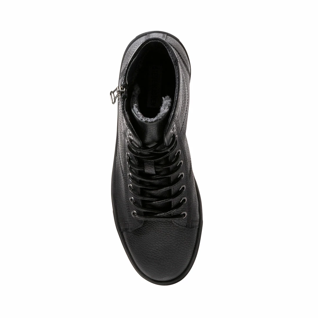 SteveMadden MEN'S SHOES SLASH BLACK LEATHER