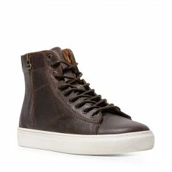 SteveMadden MEN'S SHOES SLASH BROWN LEATHER