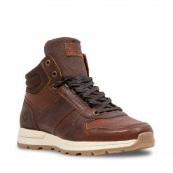 SteveMadden BOSKO BROWN LEATHER MEN'S SHOES