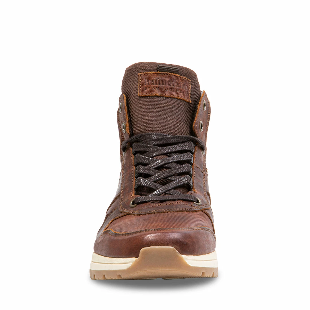 SteveMadden BOSKO BROWN LEATHER MEN'S SHOES