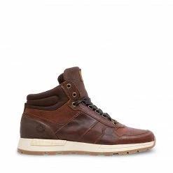 SteveMadden BOSKO BROWN LEATHER MEN'S SHOES