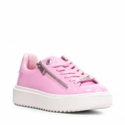 SteveMadden Super Platforms CATCHME PINK PATENT