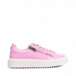 SteveMadden Super Platforms CATCHME PINK PATENT