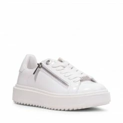 SteveMadden CATCHME WHITE PATENT