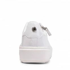 SteveMadden CATCHME WHITE PATENT