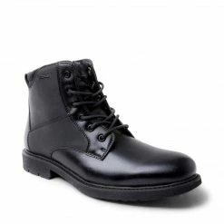 SteveMadden DAVID WATERPROOF BLACK LEATHER MEN'S SHOES
