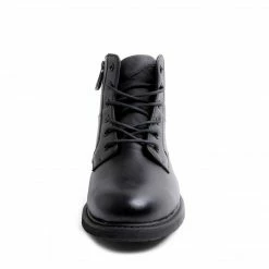 SteveMadden DAVID WATERPROOF BLACK LEATHER MEN'S SHOES