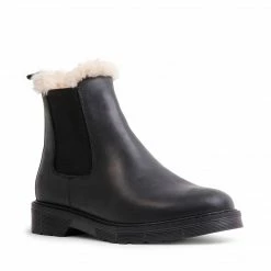 SteveMadden WOMEN'S SHOES ABELLAF BLACK LEATHER