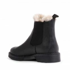 SteveMadden WOMEN'S SHOES ABELLAF BLACK LEATHER