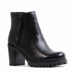 SteveMadden WOMEN'S SHOES AMALIAA BLACK LEATHER