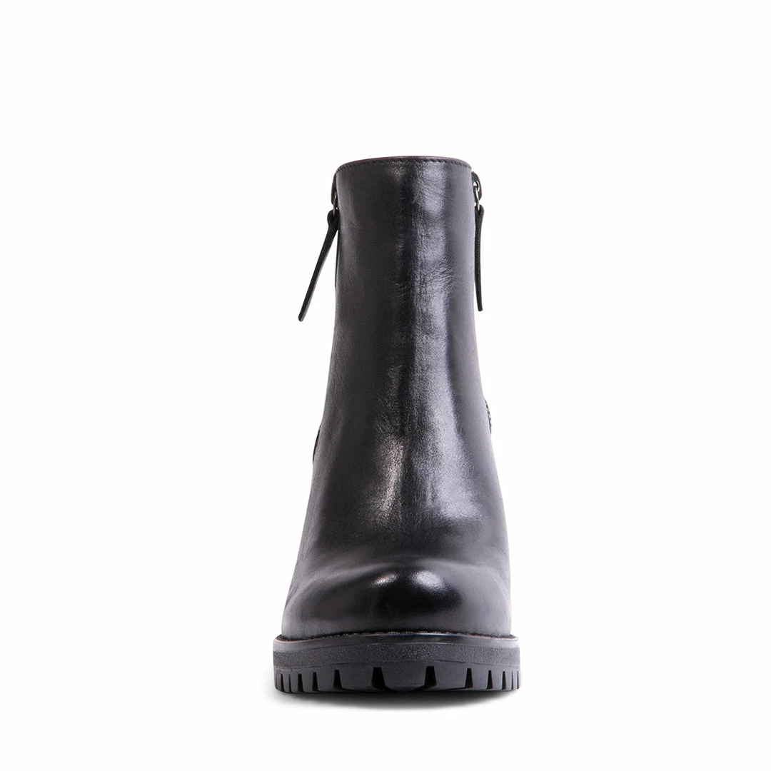 SteveMadden WOMEN'S SHOES AMALIAA BLACK LEATHER