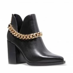 SteveMadden CEDAR-C BLACK LEATHER The Western Edit