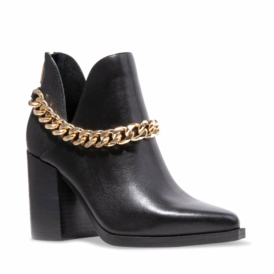 SteveMadden CEDAR-C BLACK LEATHER The Western Edit
