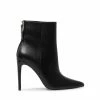SteveMadden HALENA BLACK LEATHER WOMEN'S SHOES
