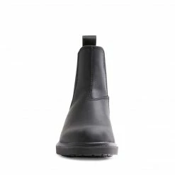 SteveMadden WOMEN'S SHOES JACQUI BLACK LEATHER