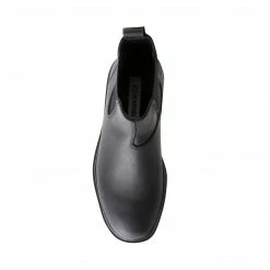 SteveMadden WOMEN'S SHOES JACQUI BLACK LEATHER