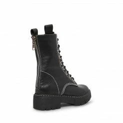 SteveMadden KANYON BLACK LEATHER WOMEN'S SHOES