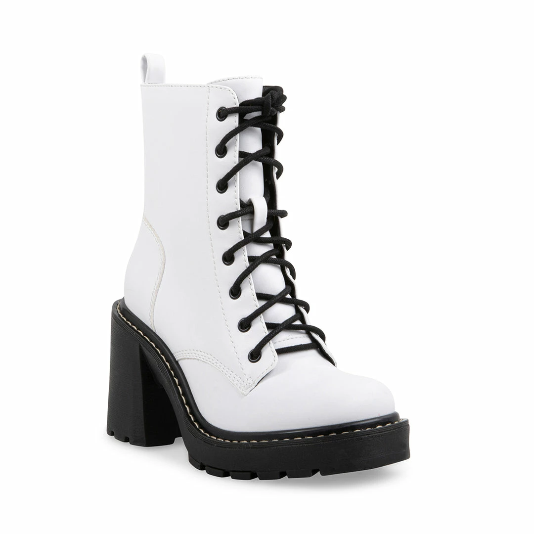 SteveMadden Super Platforms LION WHITE LEATHER