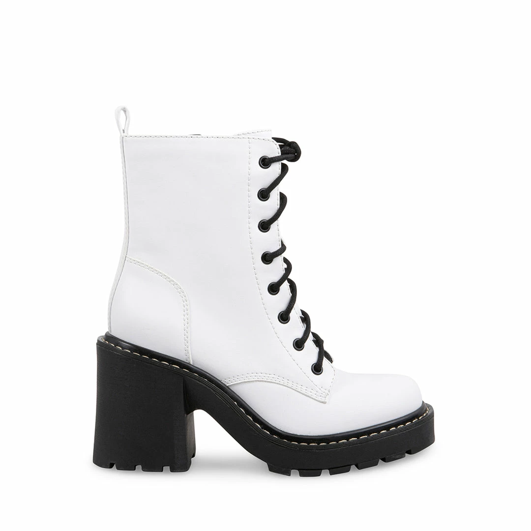 SteveMadden Super Platforms LION WHITE LEATHER