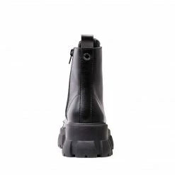 SteveMadden WOMEN'S SHOES TEMPERATE BLACK LEATHER