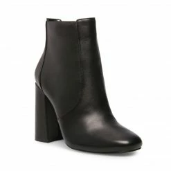 SteveMadden WOMEN'S SHOES TRIX BLACK LEATHER