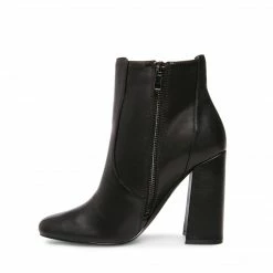 SteveMadden WOMEN'S SHOES TRIX BLACK LEATHER