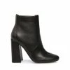 SteveMadden WOMEN'S SHOES TRIX BLACK LEATHER